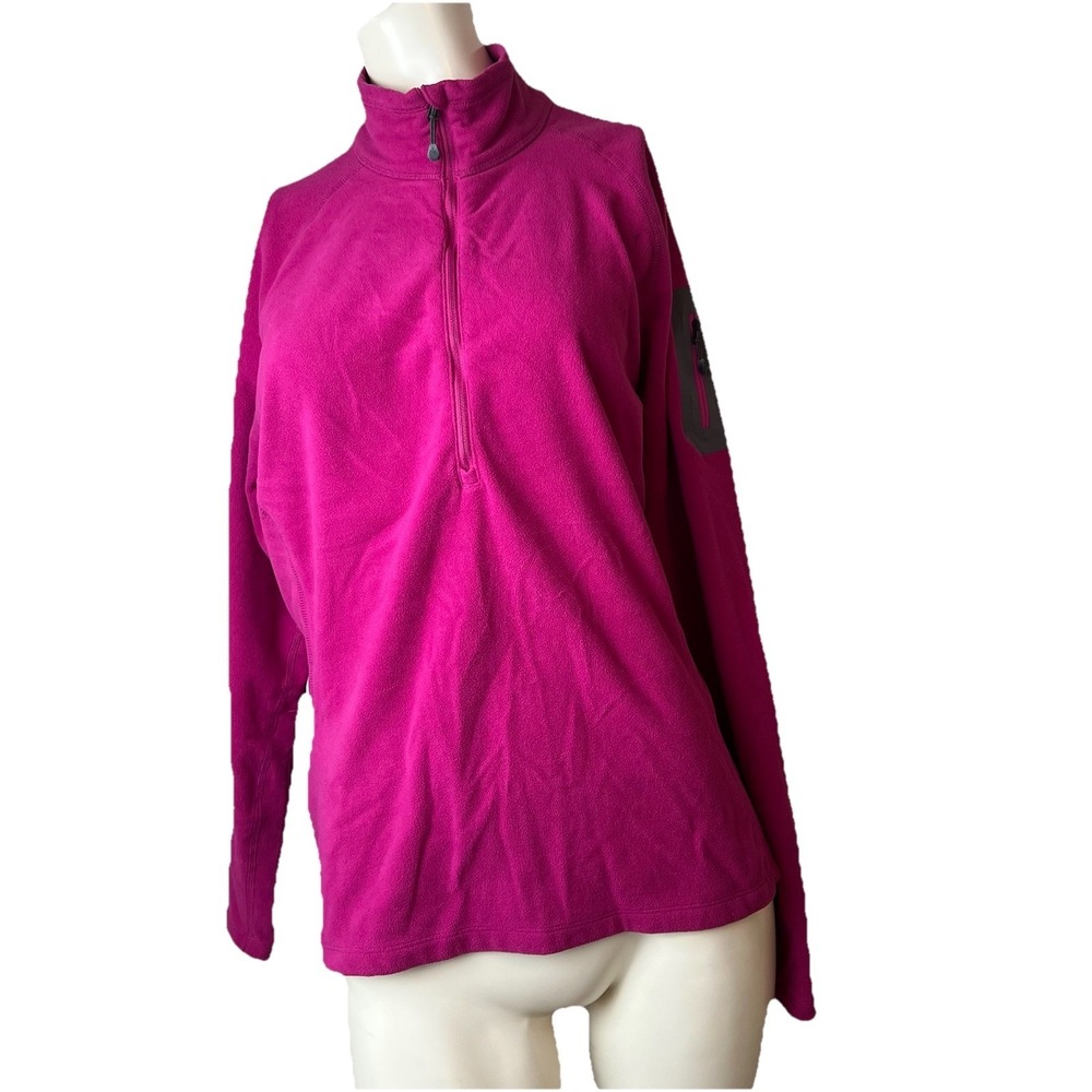 Eddie Bauer First Ascent Pullover Fleece Outdoor Sweatshirt‎ Women's 2XL Magenta
